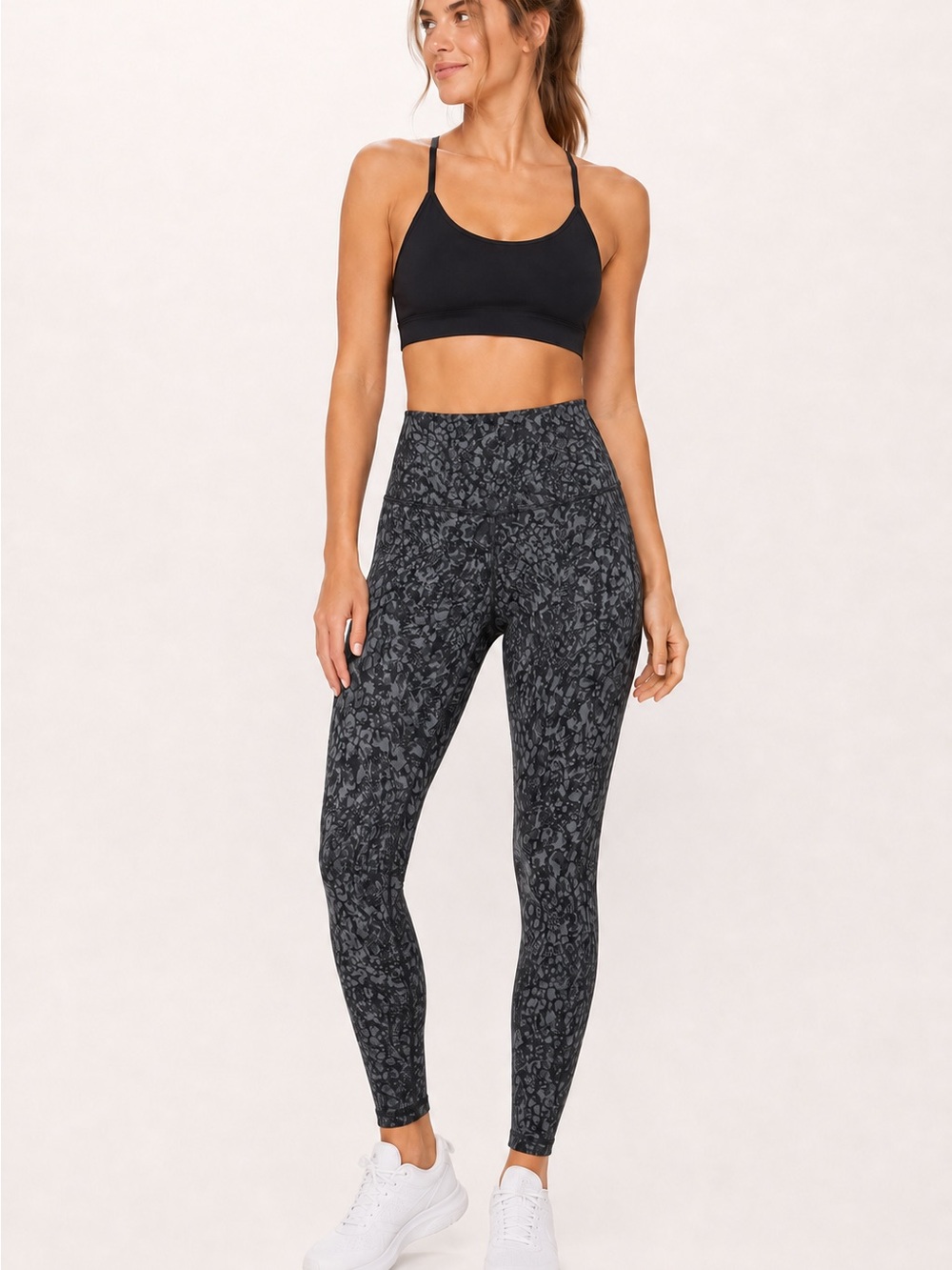 Lululemon Align High-Rise Spray Leopard Black Multi Leggings 2